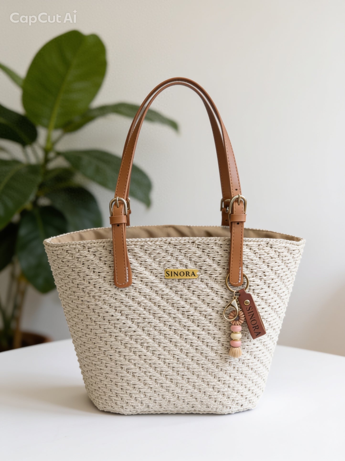 BEIGE MAXI BAG