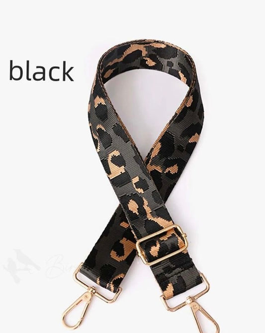 BLACK CROSSBODY SHOULDER STRAP FOR HAND BAGS