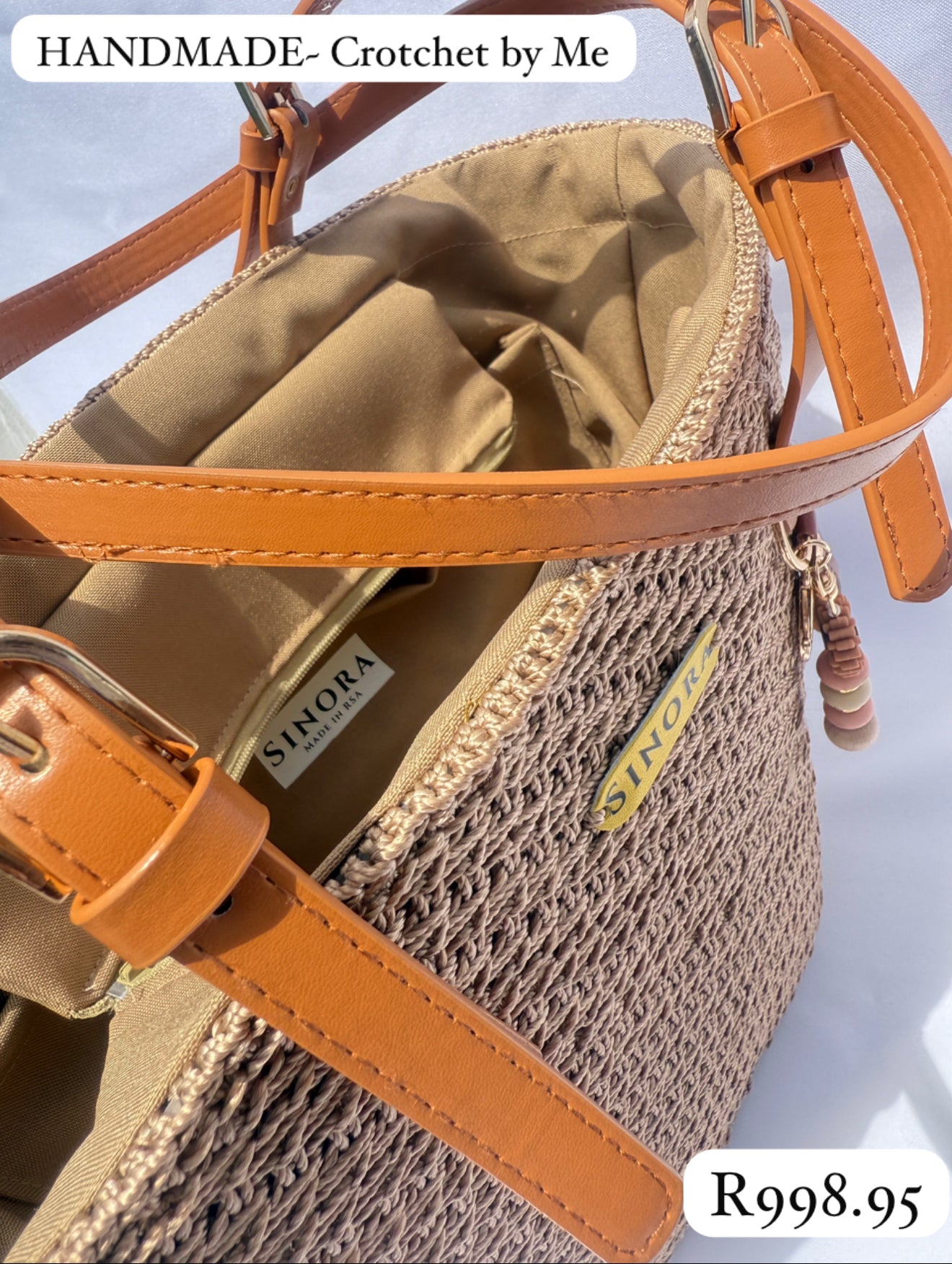 LIGHT BROWN MAXI BAG