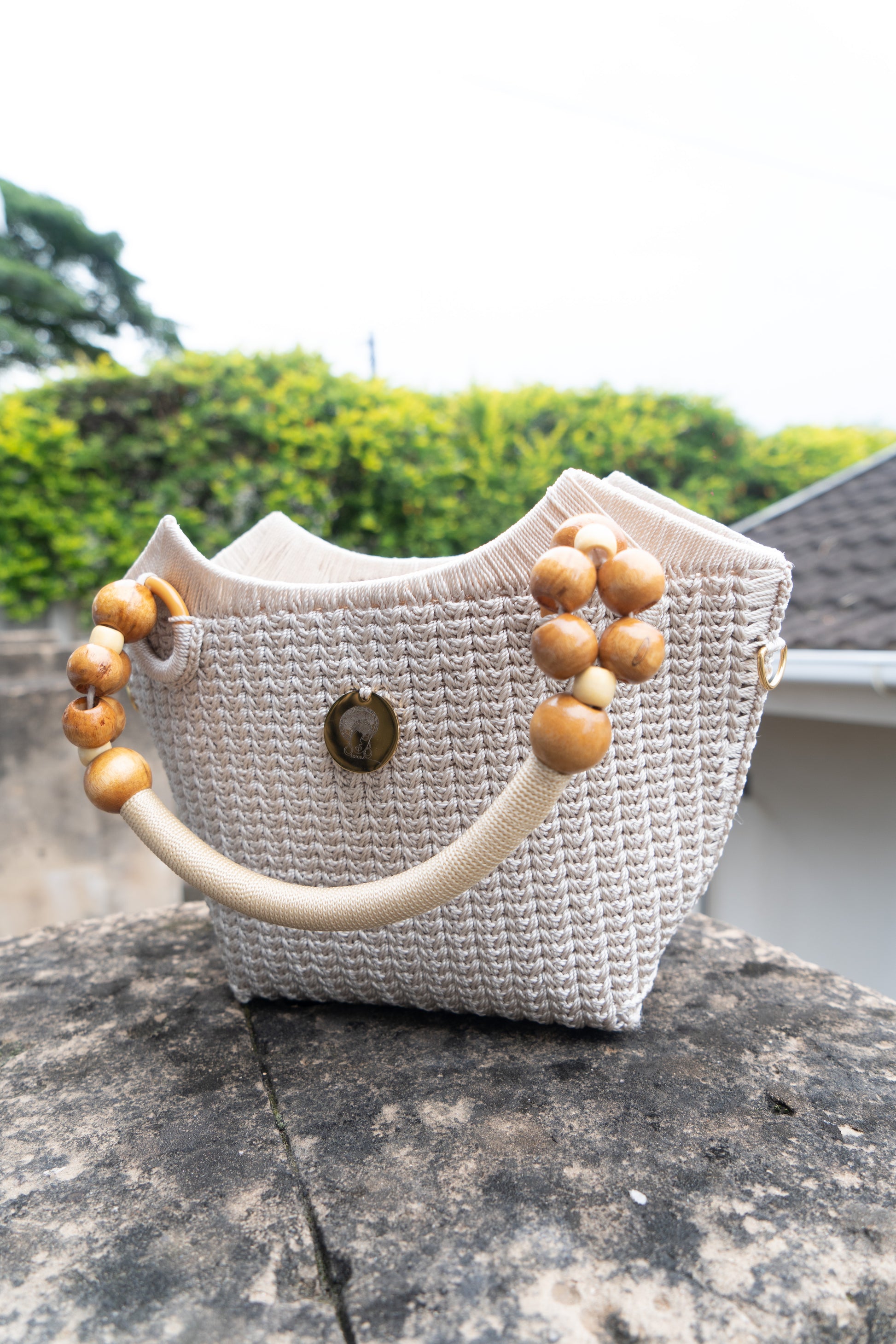 Handmade Crochet Indigenous African handbag