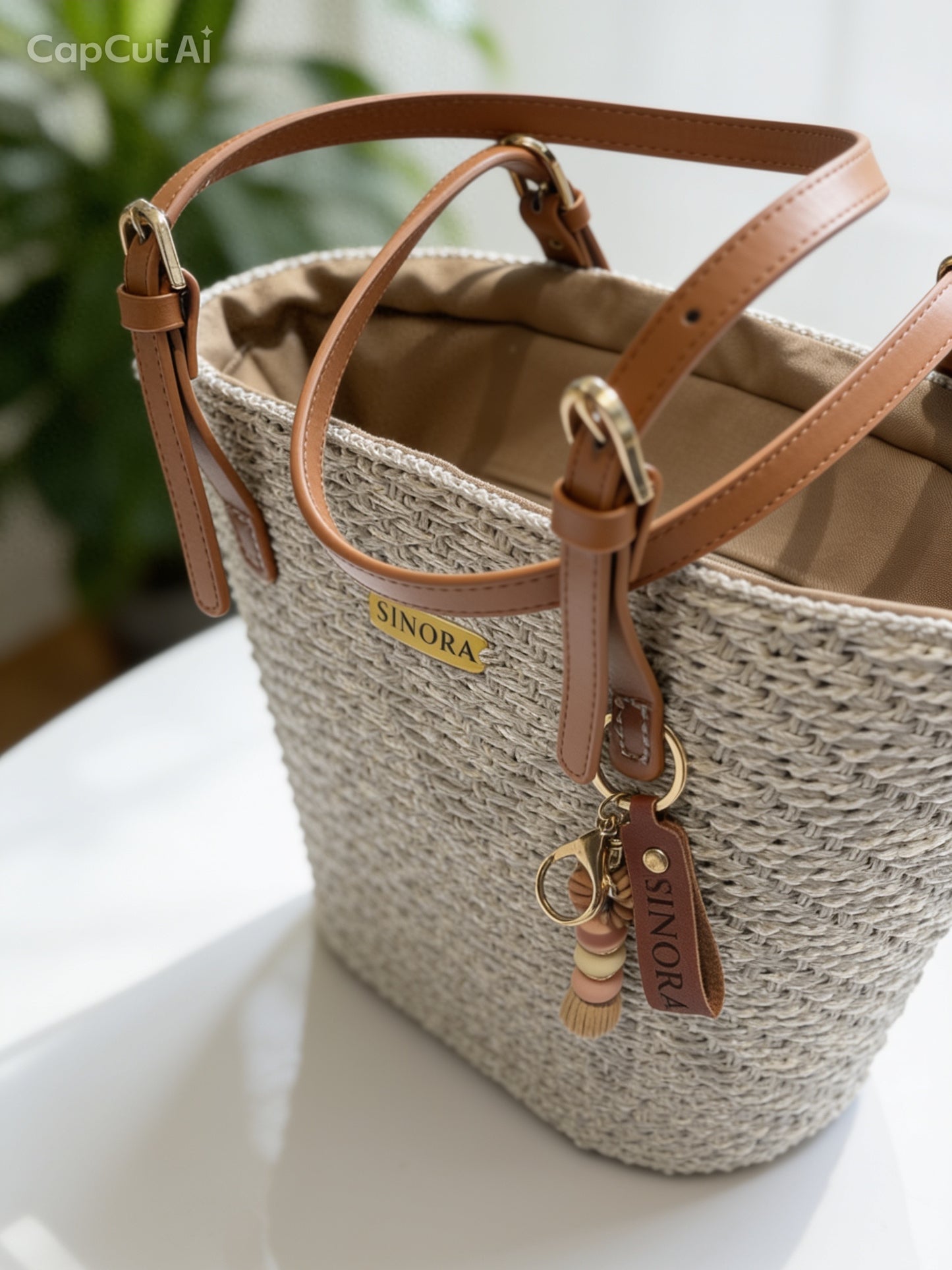 BEIGE MAXI BAG