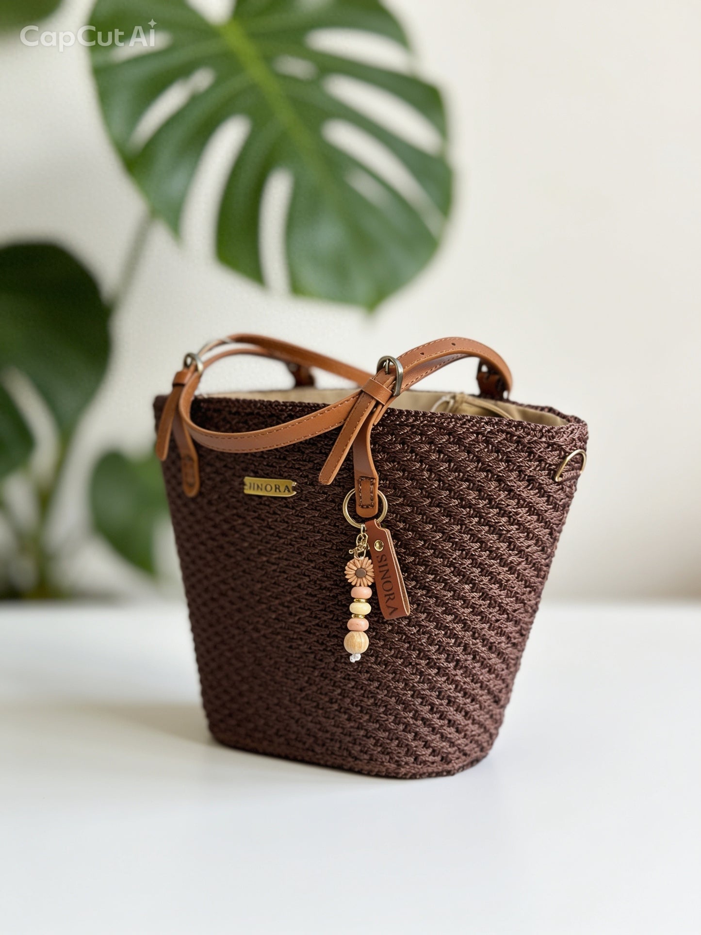 CHOCOLATE BROWN MAXI BAG