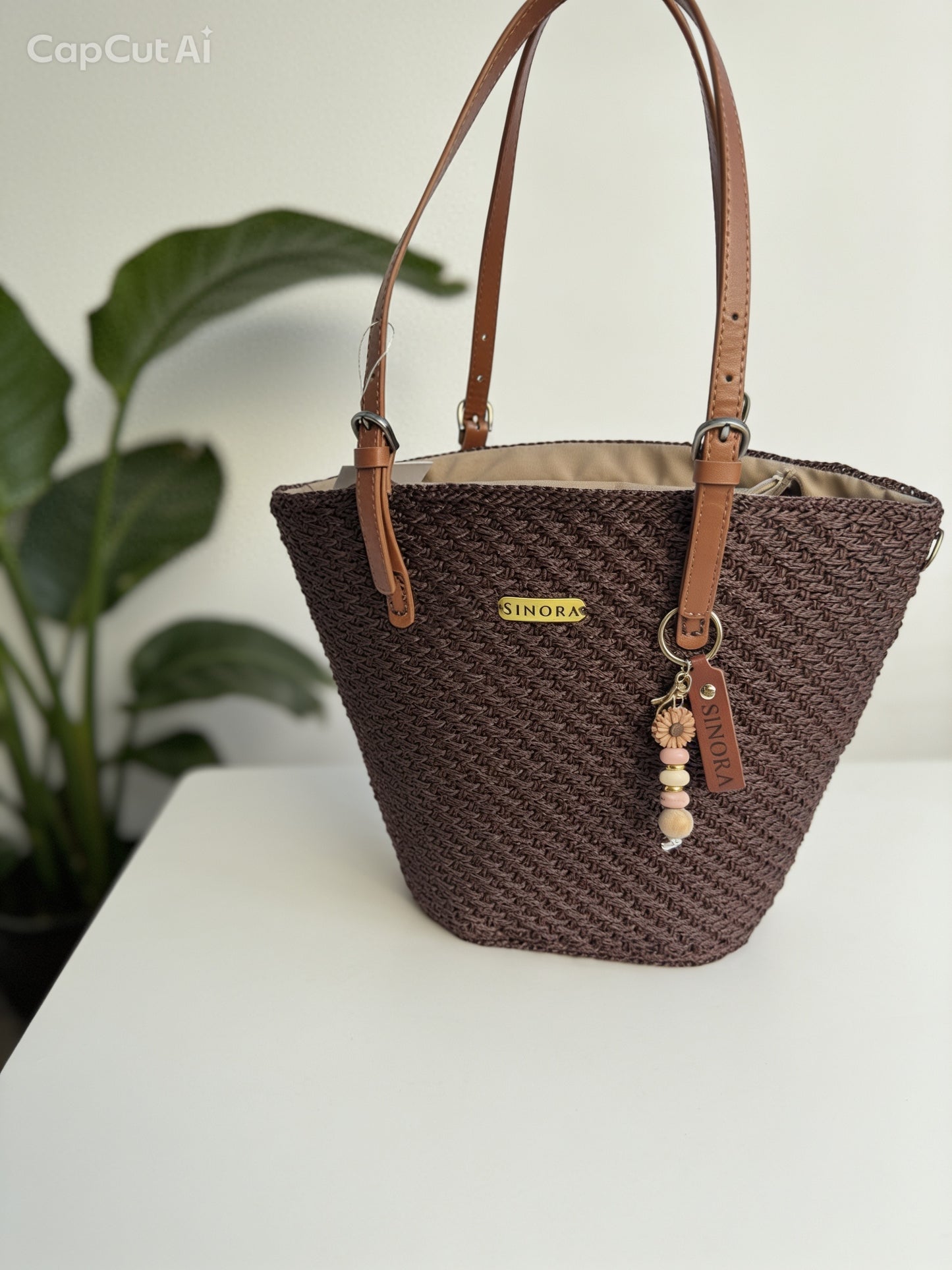 CHOCOLATE BROWN MAXI BAG