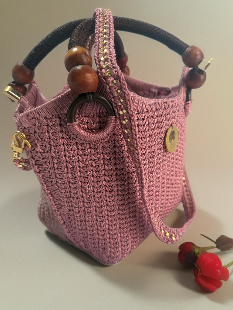 LIME CROTCHET TOTE BAG